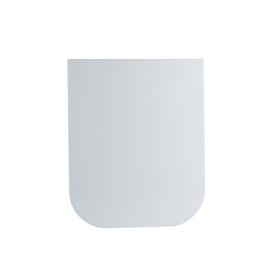Tapa de inodoro termoestable en forma de Q, color blanco brillante - Product Image 2