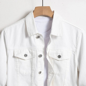 Veste en jean streetwear pour hommes nouvelle mode col rabattu boutonné vêtements d'extérieur et manteaux en jean avec poches avant pour hommes - Product Image 6