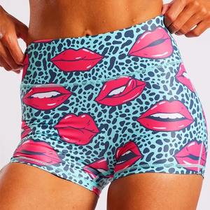 Pantalones cortos de Yoga de Color para mujer, entrenamiento con estampado de frutas divertidas, longitud 3/4, pantalones cortos deportivos para gimnasio y correr, ropa de playa para mujer - Product Image 4