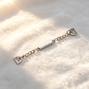 Personalized Metal <b>Name</b> <b>Plate</b> Stamped Varied Thickness Wear‑Proof Brass Gold Apparel Tag for Jeans Handbags Footwear - Product Image 5