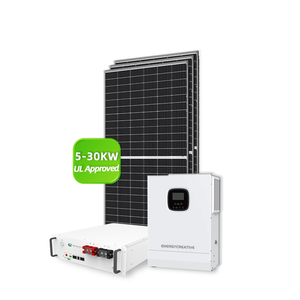 EnergyCreative 110V Inversor híbrido Kit solar Panel de silicio monocristalino Lifepo4 Sistema completo fuera de la red para energía del hogar - Product Image 1