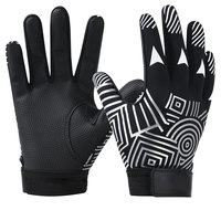 Guantes de bateo de béisbol de cuero personalizables de alta calidad Posición cómoda en el campo con diseño y logotipo-Venta al por mayor