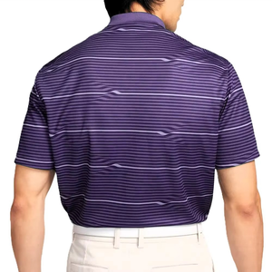 Polo rayé pour homme, manches courtes, 3 boutons, col classique, vêtements de golf décontractés, logo personnalisé, plusieurs tailles, OEM, directement de l'usine - Product Image 3