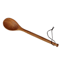 Op Maat Gemaakte Houten Lepel Grote Non-Stick Houten Spatel Lange Steel Lepel Roeren Voor Het Koken Mixen Lepel