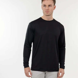 Camiseta de manga larga de gran tamaño Unisex de manga larga de nuevo estilo, camiseta de manga larga de doble capa para hombres, ropa informal al por mayor - Product Image 5