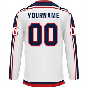 Jersey de Hockey sobre hielo bordado personalizado de calidad profesional Jersey de Hockey sobre hielo sublimado personalizado Reversible - Product Image 3