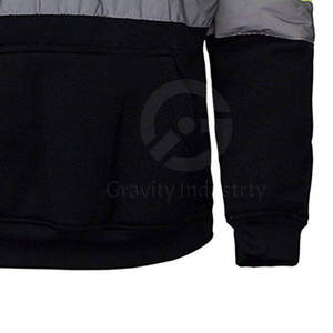 เสื้อฮู้ดไซส์ใหญ่ระบายอากาศได้ดีสำหรับใช้งานกลางแจ้ง ดีไซน์คอวี เสื้อผ้าทำงานแบบมองเห็นได้ชัดเจน ปรับแต่งขนาดได้และขั้นต่ำในการสั่งซื้อน้อย - Product Image 6