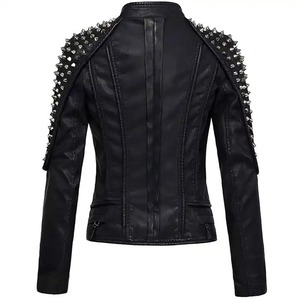 Chaqueta Bomber de Cuero con Relleno de Algodón Transpirable para Mujer, Estilo Occidental, Nuevo Estilo con Flecos, Acabado en Cuero Genuino - Product Image 6