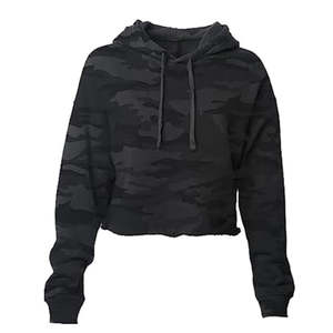 Sweat à capuche surdimensionné en éponge pour femme à épaules tombantes Streetwear imprimé personnalisé Pull ample d'hiver en polaire épaisse et chaude sur le devant - Product Image 2