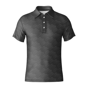 Men's Golf Polo Shirt Polyester Spandex Lightweight Quick Dry Breathable Performance OEM Custom Logo Vietnam Factory - Product Image 3