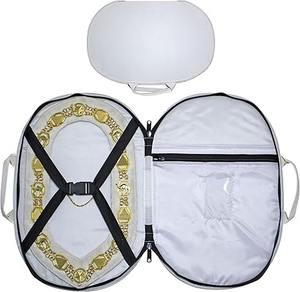 Estuche para Collar Masónico Negro con Forro Negro Acolchado Suave, Bolsa de Transporte para Masón, Bordes Completamente Cosidos para Mayor Resistencia - Product Image 6