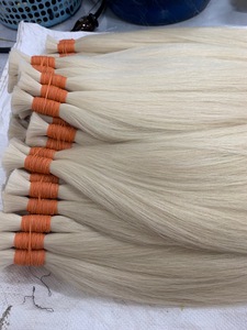 Extensiones de cabello natural de doble estirado, extensiones de cabello vietnamita suave recto a granel, cutícula completa alineada virgen, cabello humano a granel, trama genius - Product Image 2