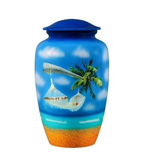 Urnes de plage pour cendres humaines Mémorial décoratif adulte avec couvercle pour urnes funéraires Restes de crémation Urne funéraire Taille personnalisée - Product Image 5