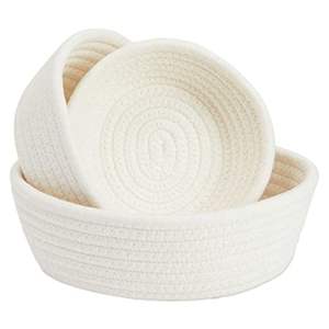 Cesta Grande de Macramé para Almacenamiento de Ropa, Hecha con Cordón de Algodón Resistente y Estética Minimalista para el Hogar - Product Image 6