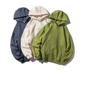 Sudadera con Capucha de Algodón/Fibra de Bambú Gruesa de Alta Calidad con Estampado de Insignia Frontal para Mujer - Product Image 1