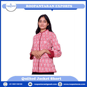 Veste matelassée en diamant, bloc de main imprimé, rembourré avec couche de coton doux, pour femmes, meilleure qualité - Product Image 4