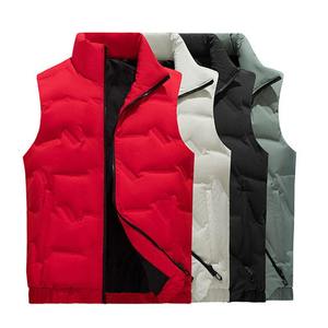 Chaleco de invierno informal con relleno de fibra de poliéster antibacteriano respetuoso con el medio ambiente transpirable con bolsillo frontal para hombres y mujeres adultos - Product Image 5