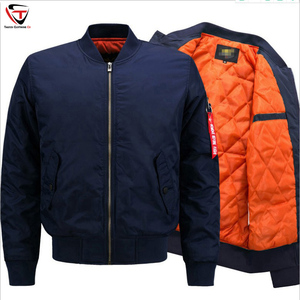 . Blouson aviateur homme léger tissu respirant fermeture à glissière complète sur le devant parfait pour les vêtements décontractés et les aventures en plein air - Product Image 5