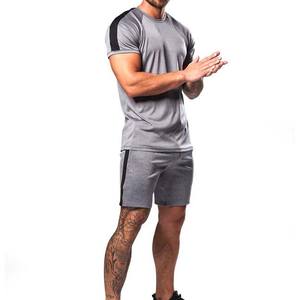 Conjunto de verano personalizado para hombre, conjunto de pantalones cortos y camisetas de LICRA de algodón para hombre, venta al por mayor, conjuntos gemelos de talla grande estilo callejero para hombre - Product Image 2