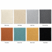 Peinture de sol autolissante en résine décorative à texture marbre de luxe, sable coloré époxy, pour intérieur résidentiel