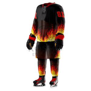 Tenues de hockey sur glace confortables et durables pour joueurs professionnels, 100% polyester, service OEM personnalisable disponible - Product Image 4