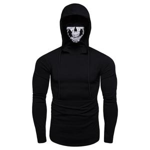 Pull à capuche Ninja ajusté, pour la salle de sport, le travail en extérieur, masqué, lourd, à capuche Ninja, vêtements d'hiver, vente en gros OEM, en molleton de coton - Product Image 4