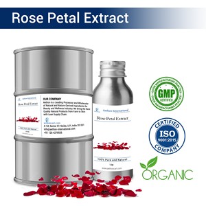 Extracto de Pétalos de Rosa Orgánico, Ingrediente Líquido Soluble en Agua - Product Image 1