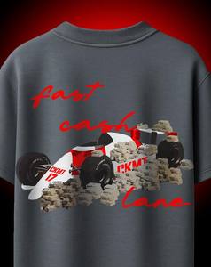 เสื้อยืดผ้าฝ้าย100% กราฟิกทรงหลวมสำหรับผู้ชายและผู้หญิงทรงหลวมพิมพ์ลายอินเทรนด์ลำลอง - Product Image 1