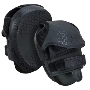 Professional MMA Kick Boxing Training Gear PU Leather Focus Pad Mitts with Adjustable for <b>Strap</b> Customizable Options - Product Image 1