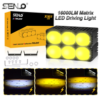 Bombilla de Faro Delantero para SUV de Aluminio de Alta Luminosidad X3 GT 16000LM IP68 Resistente al Agua, Ajuste Universal, Lámpara de Trabajo Externa Todoterreno