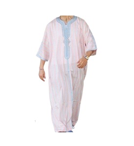 Vêtements islamiques personnalisés teints haut de gamme Thobe à manches longues pour hommes Thobe Arab Jubba Best-seller Thobe musulman saoudien Daffah Dubai - Product Image 5