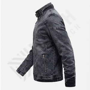 Vêtements d'hiver décontractés pour hommes Vestes en jean déchirées de haute qualité Meilleur style Vêtements d'extérieur tendance Streetwear tendance pour les hommes modernes - Product Image 3