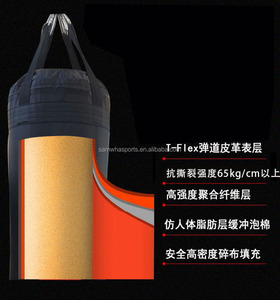 Sacos de <span class=keywords><strong>Boxeo</strong></span> Resistentes con Cuero de Microfibra de PU/PVC y Relleno de Arena/EPE para <span class=keywords><strong>Entrenamiento</strong></span> de Kickboxing - Product Image 4