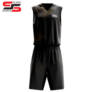 Uniforme de Baloncesto Unisex Slider Sports, 100% Poliéster, Bordado 3D, Impresión por Transferencia de Calor, Transpirable, Absorbe la Humedad - Product Image 3