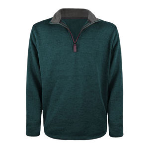 Suéteres de lana transpirable, suéteres de lana con cremallera de cuarto, suéteres de lana de invierno personalizados más vendidos para hombres - Product Image 5