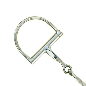 Mèches à torsion lente en acier inoxydable King Dee de 14mm avec anneau en D Embouchure en métal de qualité supérieure pour l'équitation - Product Image 3