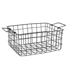 Hot Selling Bulk <b>Storage</b> Metal <b>Baskets</b> Decorative <b>Black</b> Iron Wire Metal <b>Storage</b> <b>Basket</b> for Home Wholesale Suppliers. - Product Image 5