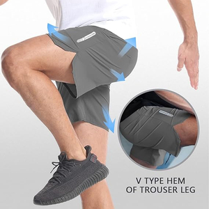 กางเกงขาสั้นเล่นกีฬาของผู้ชายกางเกงขาสั้นเล่นฟิตเนสกางเกงออกกำลังกายเล่นกีฬาสำหรับผู้ชาย - Product Image 4