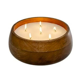 ชามสำหรับเทียนงานฝีมือทำจากไม้เหมาะสำหรับตกแต่งบ้าน - Product Image 1