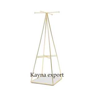 Soporte de joyería de Base de mármol decorativo de acero inoxidable para sala de estar y uso doméstico para exhibición colgante de anillos - Product Image 5