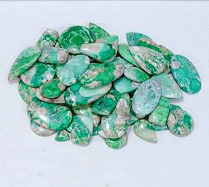 Cabujones de piedras preciosas sueltas de variscita Natural de alta calidad AAA +, piedras preciosas sueltas de forma y tamaño para la fabricación de joyas - Product Image 3