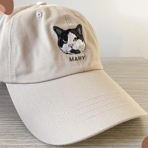 Vente en gros directe de 5 ou 6 casquettes de papa de panneau casquettes de Baseball patchs de Sport broderie personnalisée votre animal de compagnie votre Logo chapeaux et casquettes réglables - Product Image 2