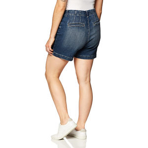 Shorts en jean personnalisés pour homme, style chino beige biscotti, taille haute, coupe droite, entrejambe de 5 pouces, extensibles, en tissu peigné, devant plat, jorts - Product Image 4