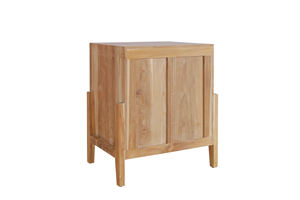 Coffre à quatre tiroirs en bois de teck massif avec design empilable, élégance naturelle et durabilité, solution de rangement intemporelle - Product Image 5