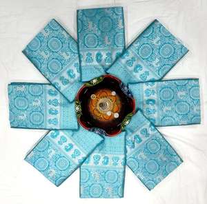 ชุดส่าหรีผ้าไหมขอบสีทองสำหรับงานปาร์ตี้แบบดั้งเดิมของปากีสถานที่หรูหราหรูหราผ้าแจ็คการ์ดแบบหรูหรา - Product Image 3