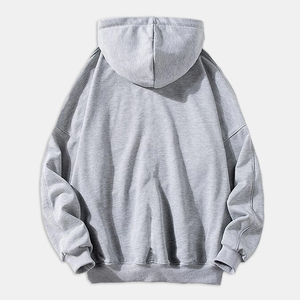 Men Hoodie Casual Pullover Fashionable <b>100</b>% <b>Polyester</b> Fleece Quick Dry Breathable Eco-Friendly Warm Streetwear Stylish Solid - Product Image 2