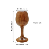 Verre à boire en bois naturel fait main de qualité supérieure, design moderne, bordure médiévale, design personnalisable, décoration d'intérieur, aspect attrayant