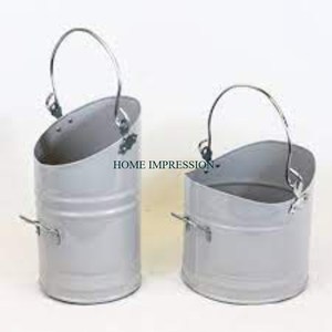 Seaux en métal galvanisé avec poignée Seaux en métal multifonctionnels Petit seau en métal pour plantes de fête, mariage et maison Seau - Product Image 3