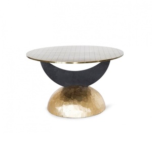 Meubles de salon modernes tendance, table basse en métal finition antique, nouveauté, décoration intérieure, vente flash - Product Image 1