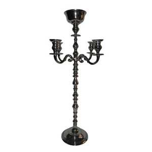 Bougeoir plaqué argent de Noël pour la maison et l'hôtel pour allumer le pilier décoratif et les bougies votives - Product Image 3